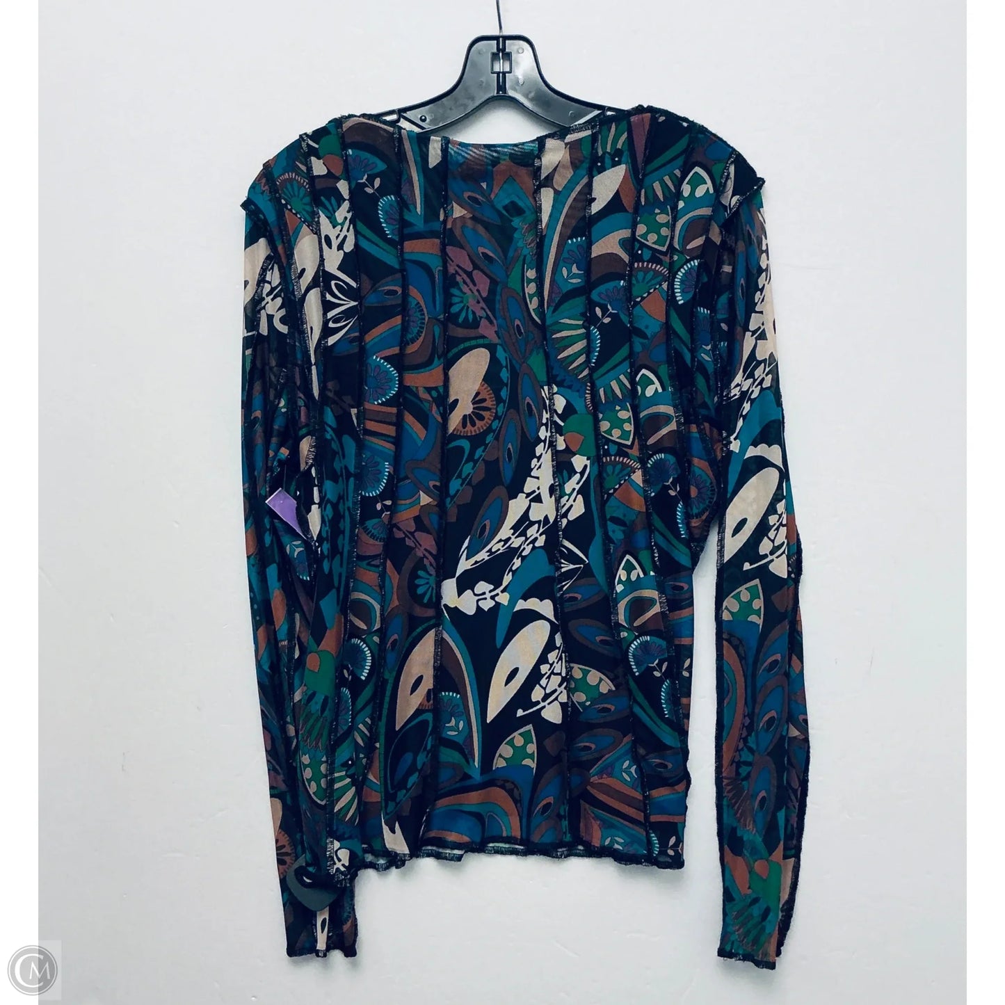Top Long Sleeve By Cma In Multi-colored, Size: L