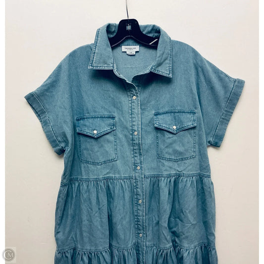 Dress Casual Maxi By Chicsoul In Blue Denim, Size: 1x