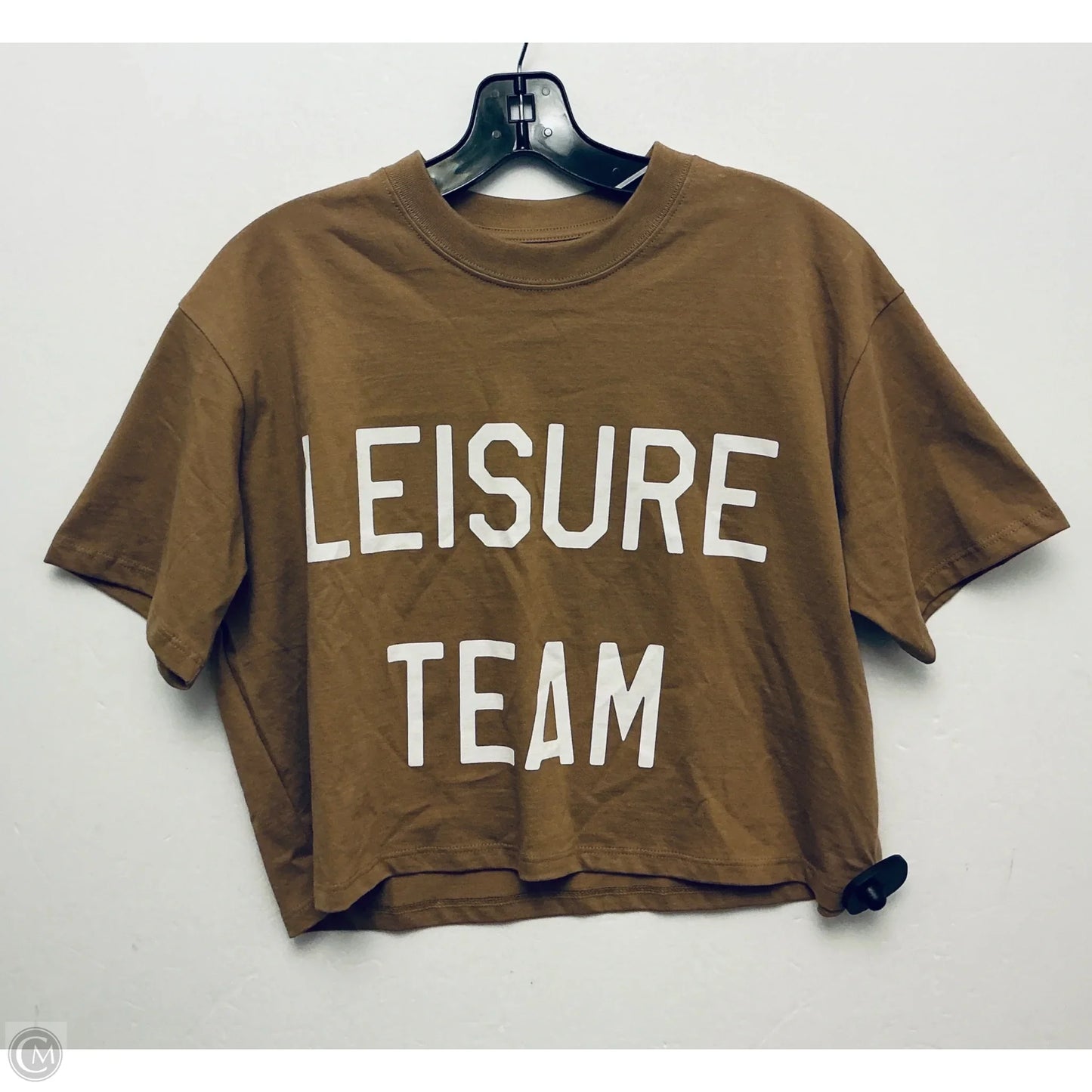 Top Short Sleeve Basic By Clothes Mentor In Brown, Size: M