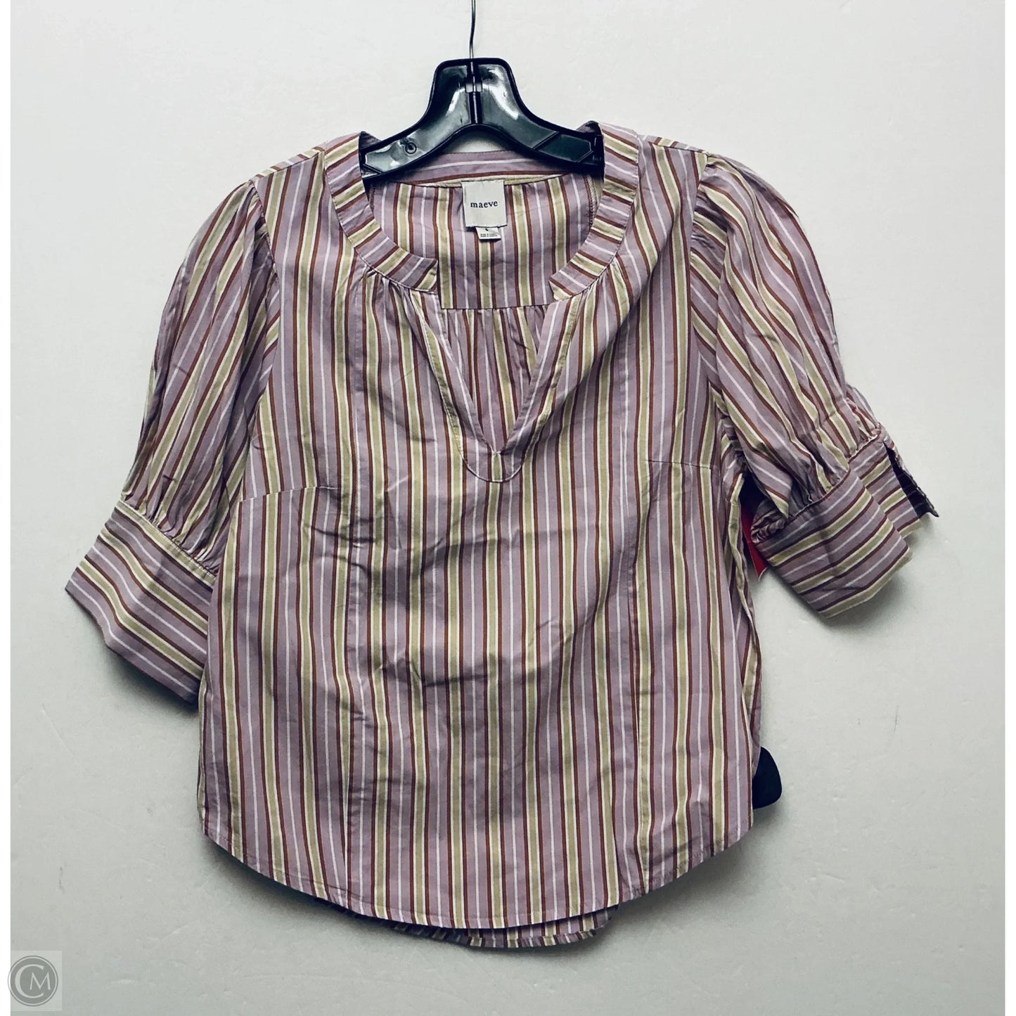 Top Short Sleeve By Maeve In Purple, Size: S