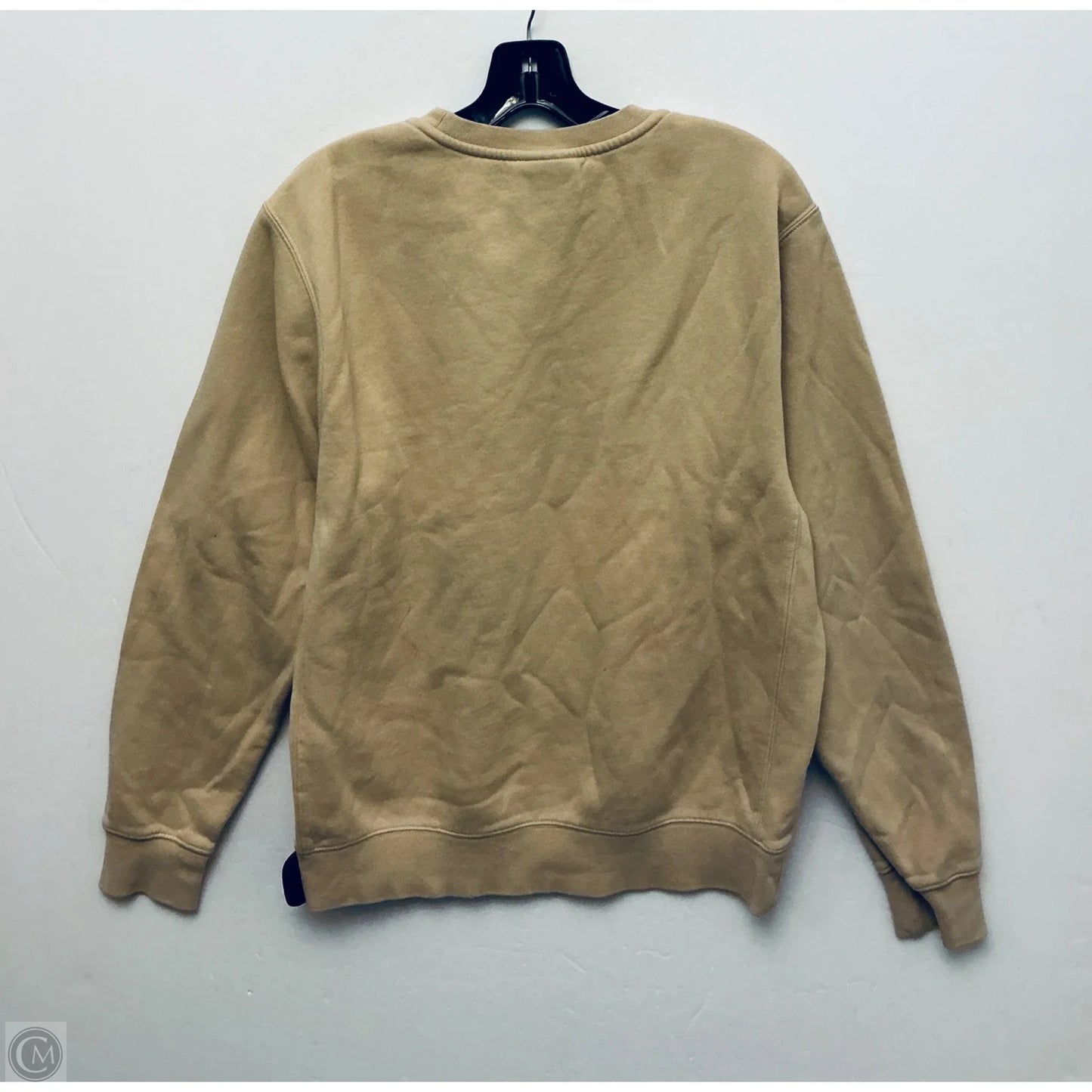 Sweatshirt Crewneck By Nike Apparel In Tan, Size: S