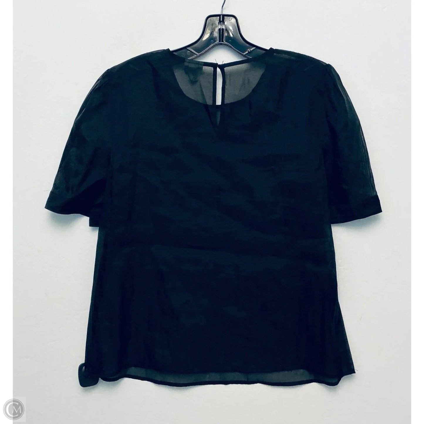 Top Short Sleeve By A New Day In Black, Size: M
