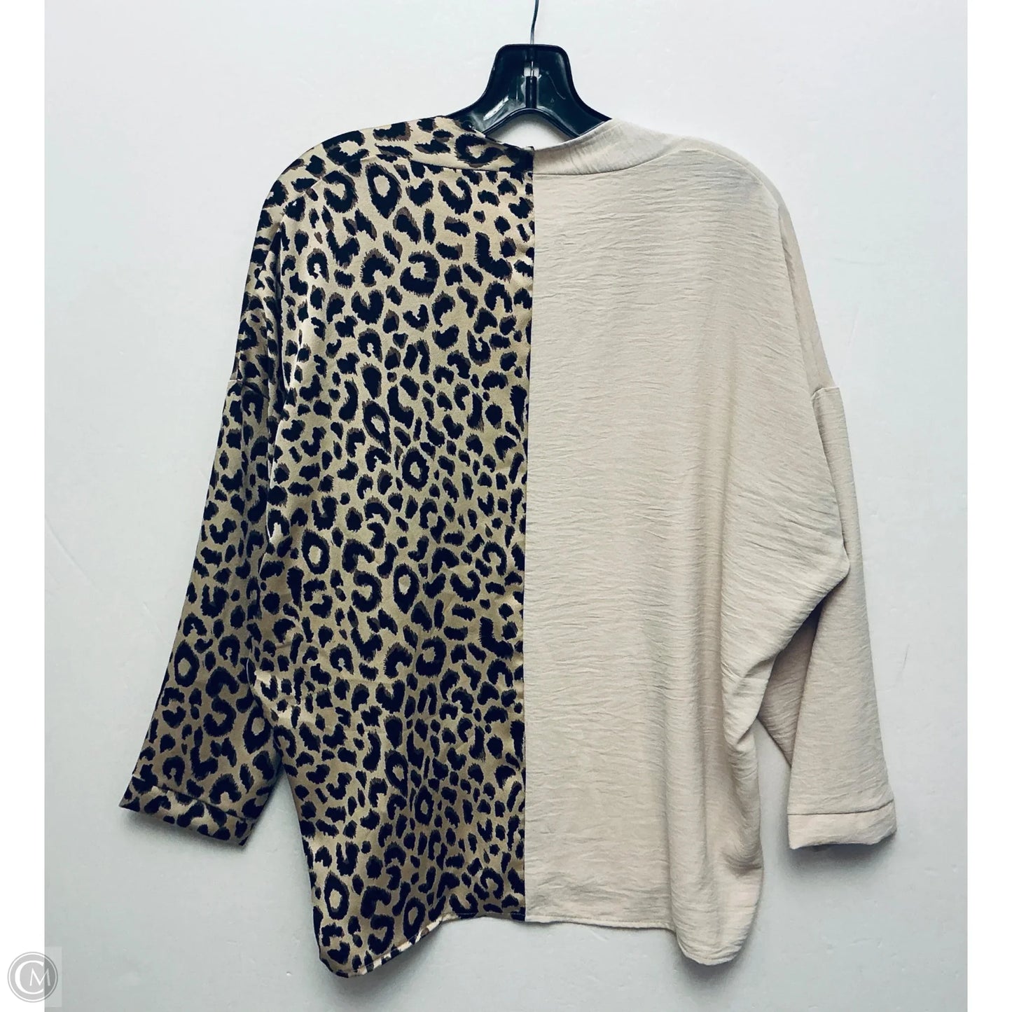 Top Long Sleeve By Jodifl In Animal Print, Size: S