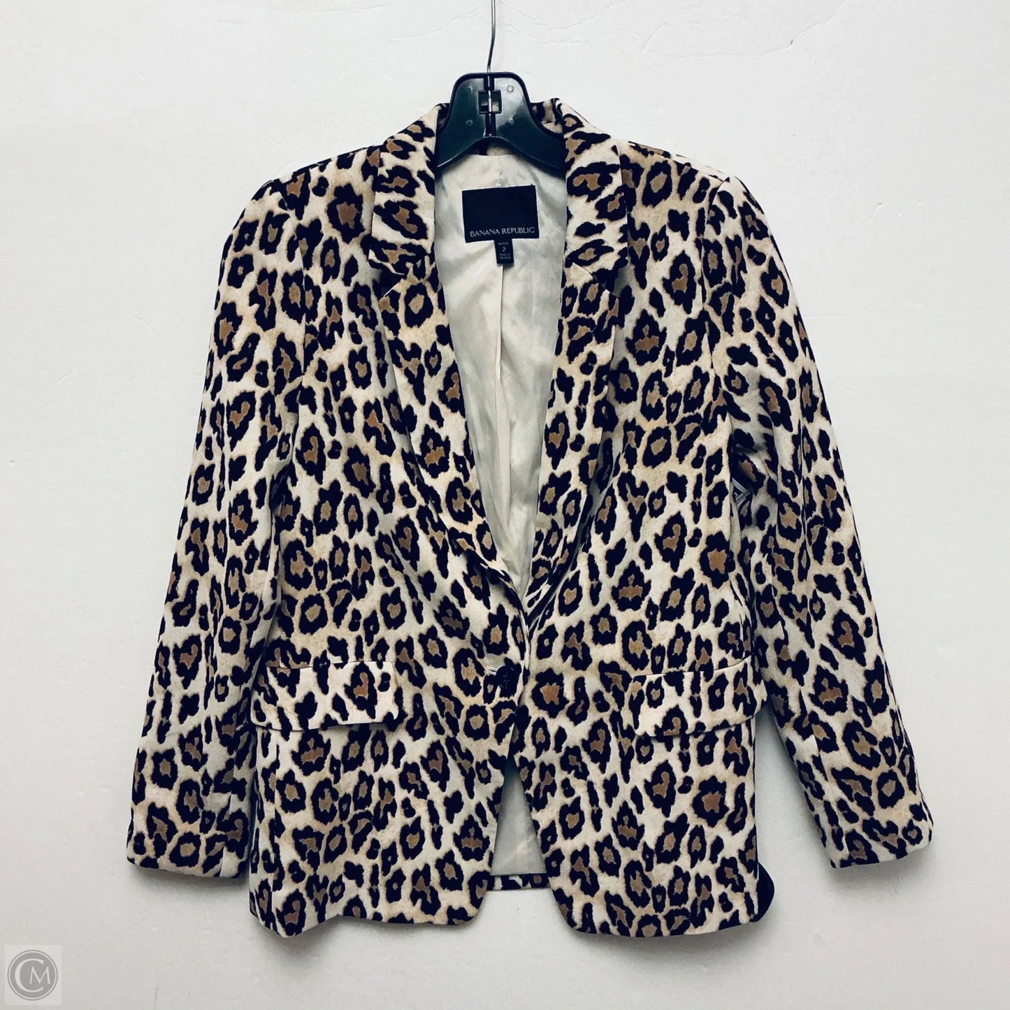 Blazer By Banana Republic In Animal Print, Size: 2
