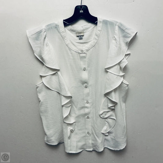 Top Sleeveless By A New Day In White, Size: Xl