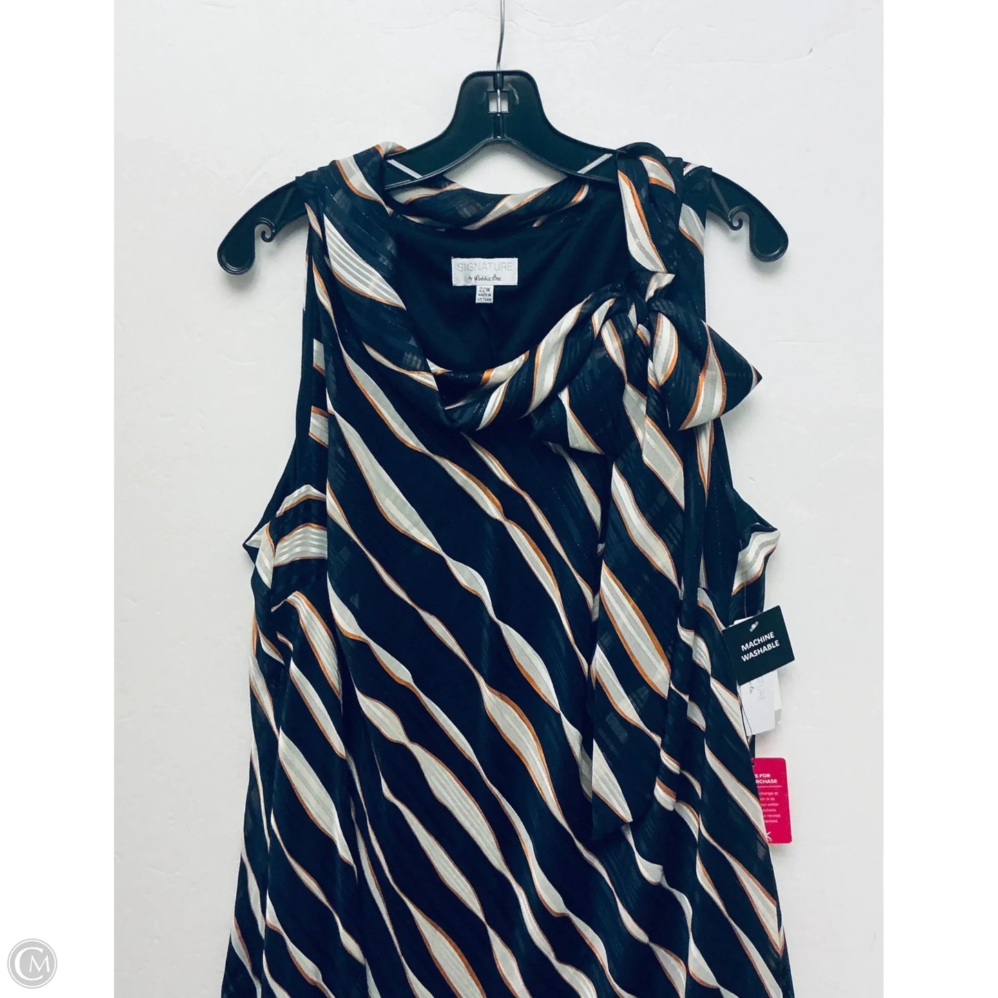 Dress Casual Short By Signature By Robbie Bee In Navy, Size: 1x