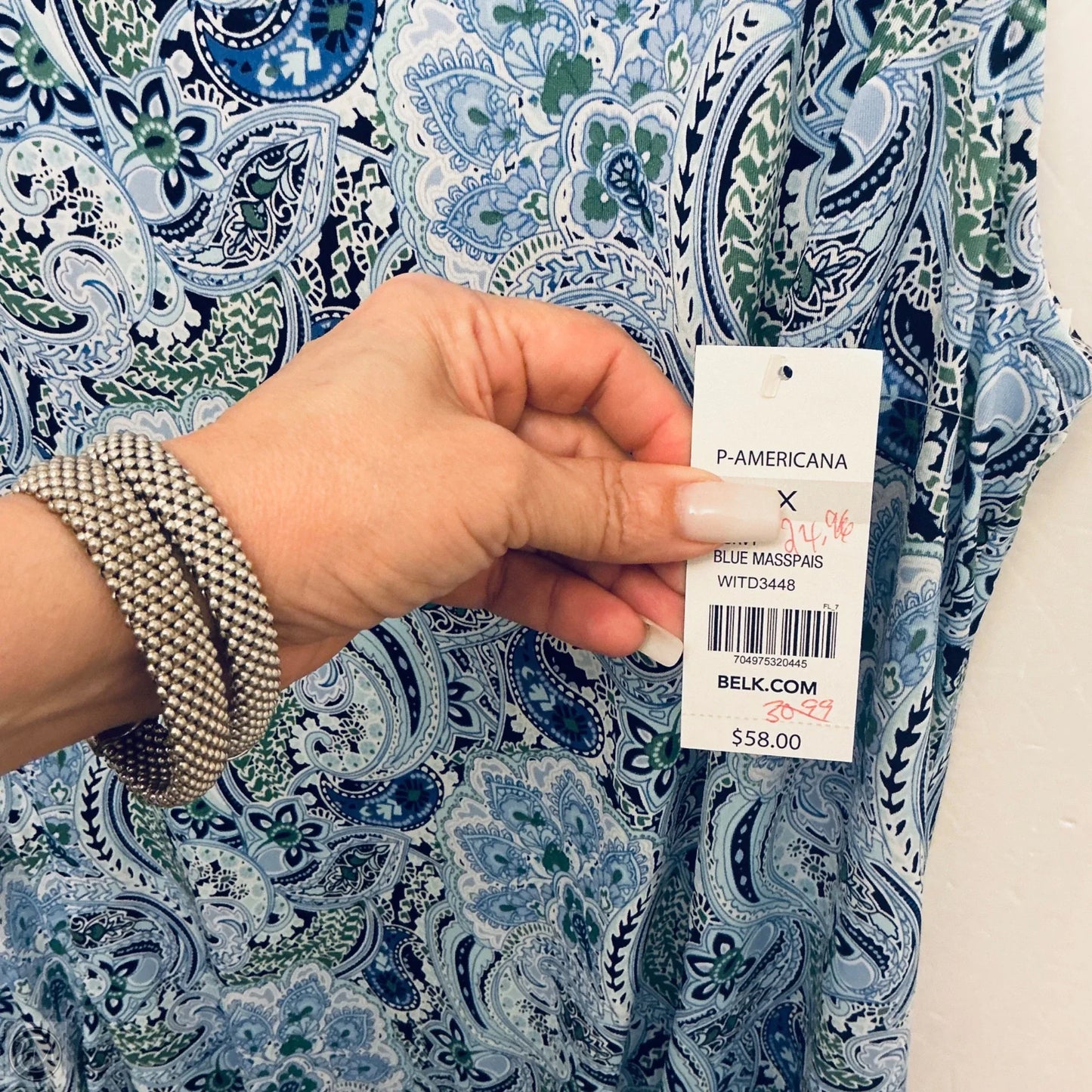Dress Casual Short By Kim Rogers In Blue, Size: 1x
