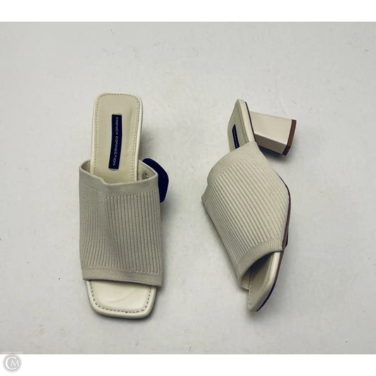 Shoes Heels Block By French Connection In Cream, Size: 8