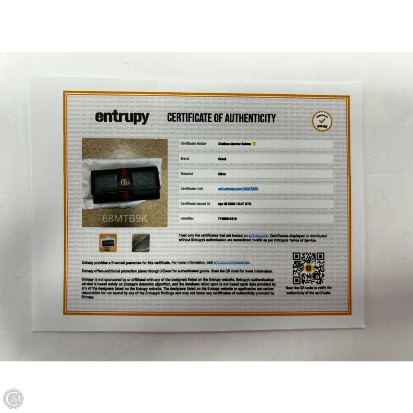 Wallet Luxury Designer By Gucci, Size: Medium