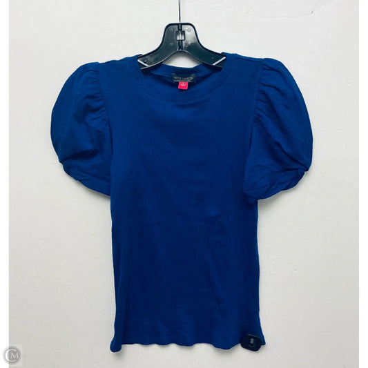 Top Short Sleeve By Vince Camuto In Blue, Size: S