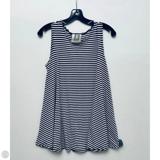 Top Sleeveless By Cme In Striped Pattern, Size: S