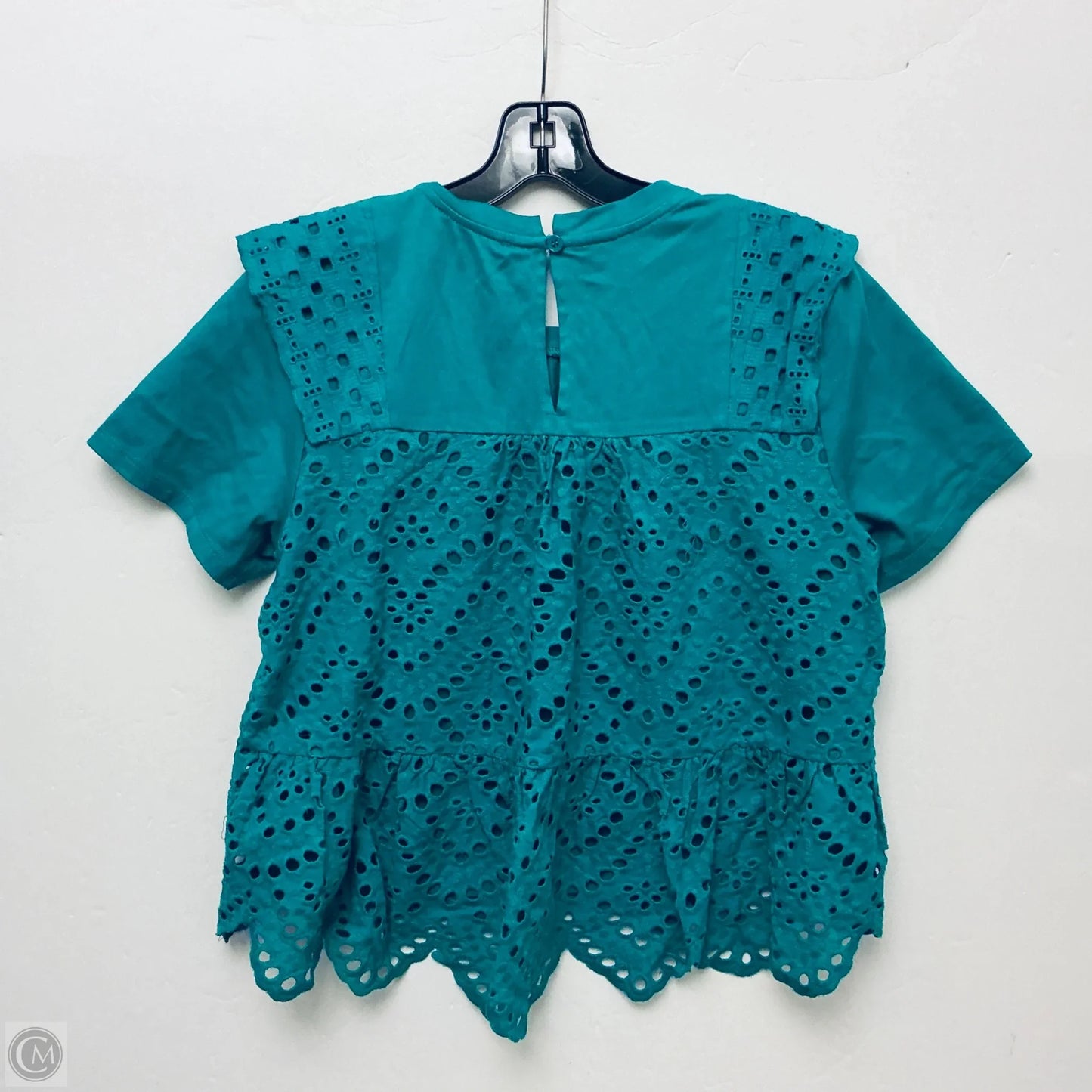 Top Short Sleeve By Skies Are Blue In Green, Size: Xs