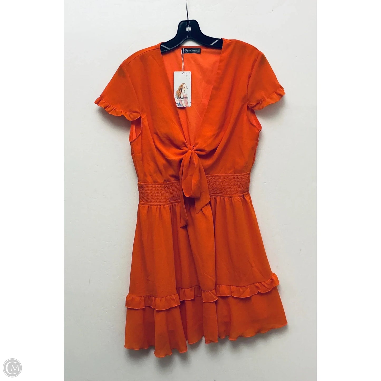 Dress Casual Short By Prettygarden In Orange, Size: L