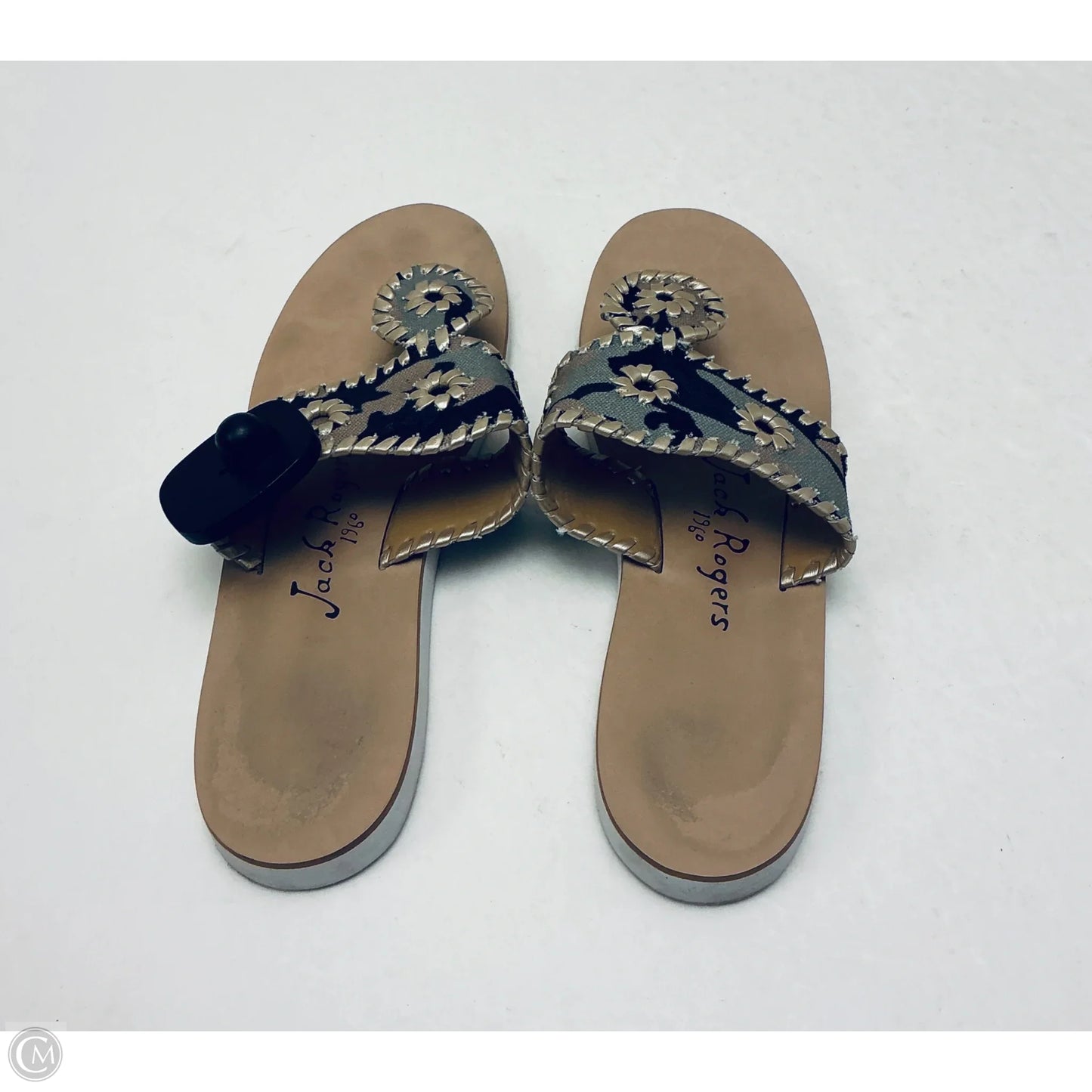 Sandals Flip Flops By Jack Rogers In Camouflage Print, Size: 6