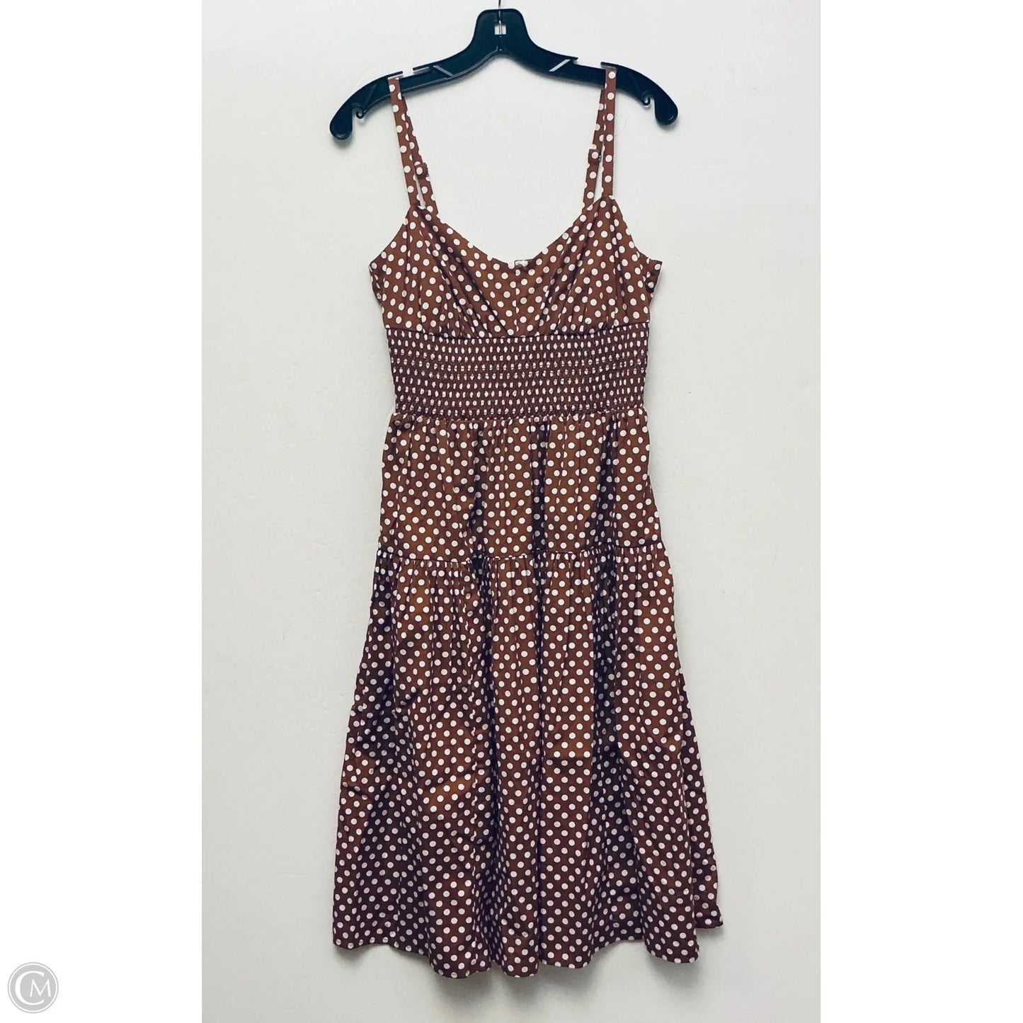 Dress Casual Midi By J. Crew In Polkadot Pattern, Size: S