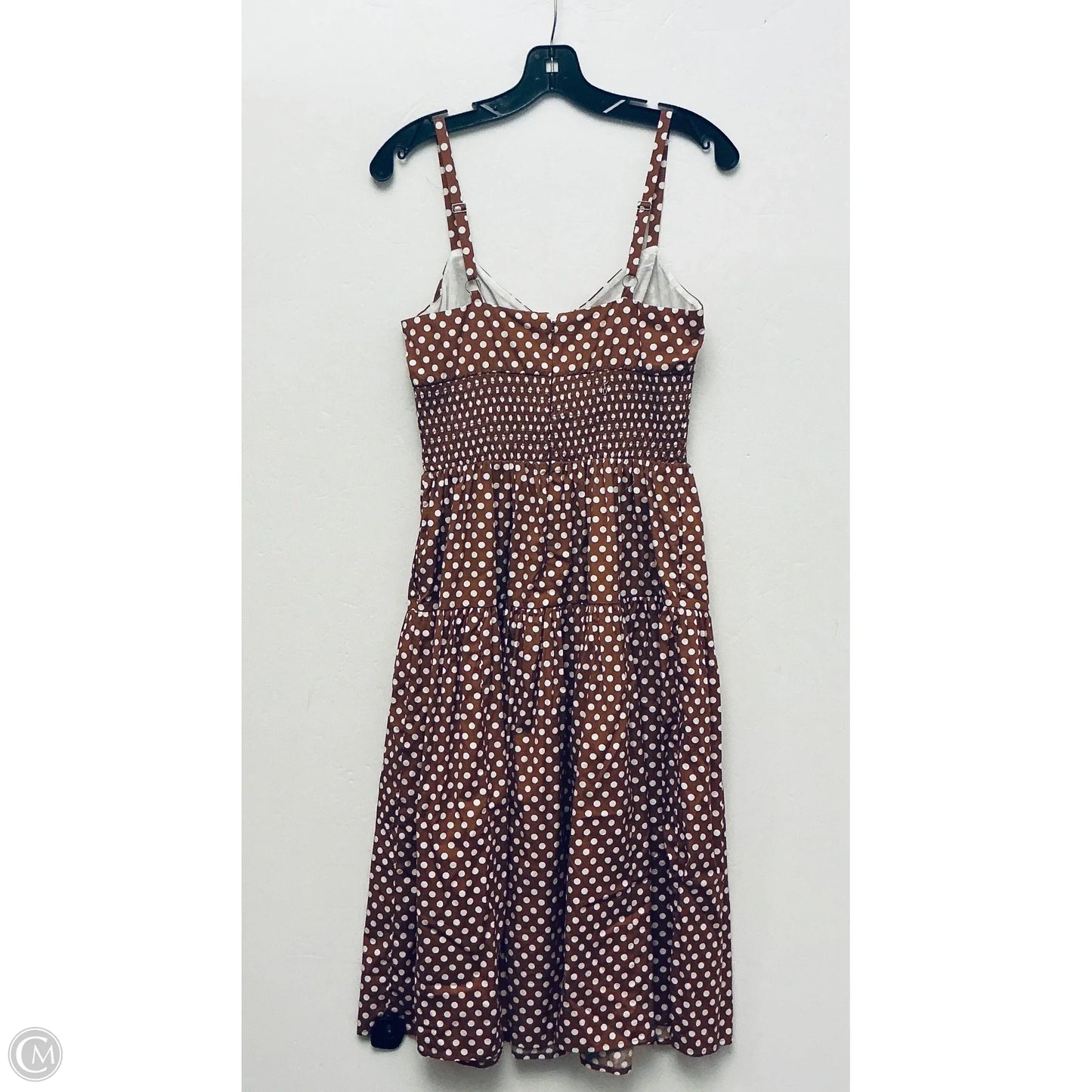 Dress Casual Midi By J. Crew In Polkadot Pattern, Size: S