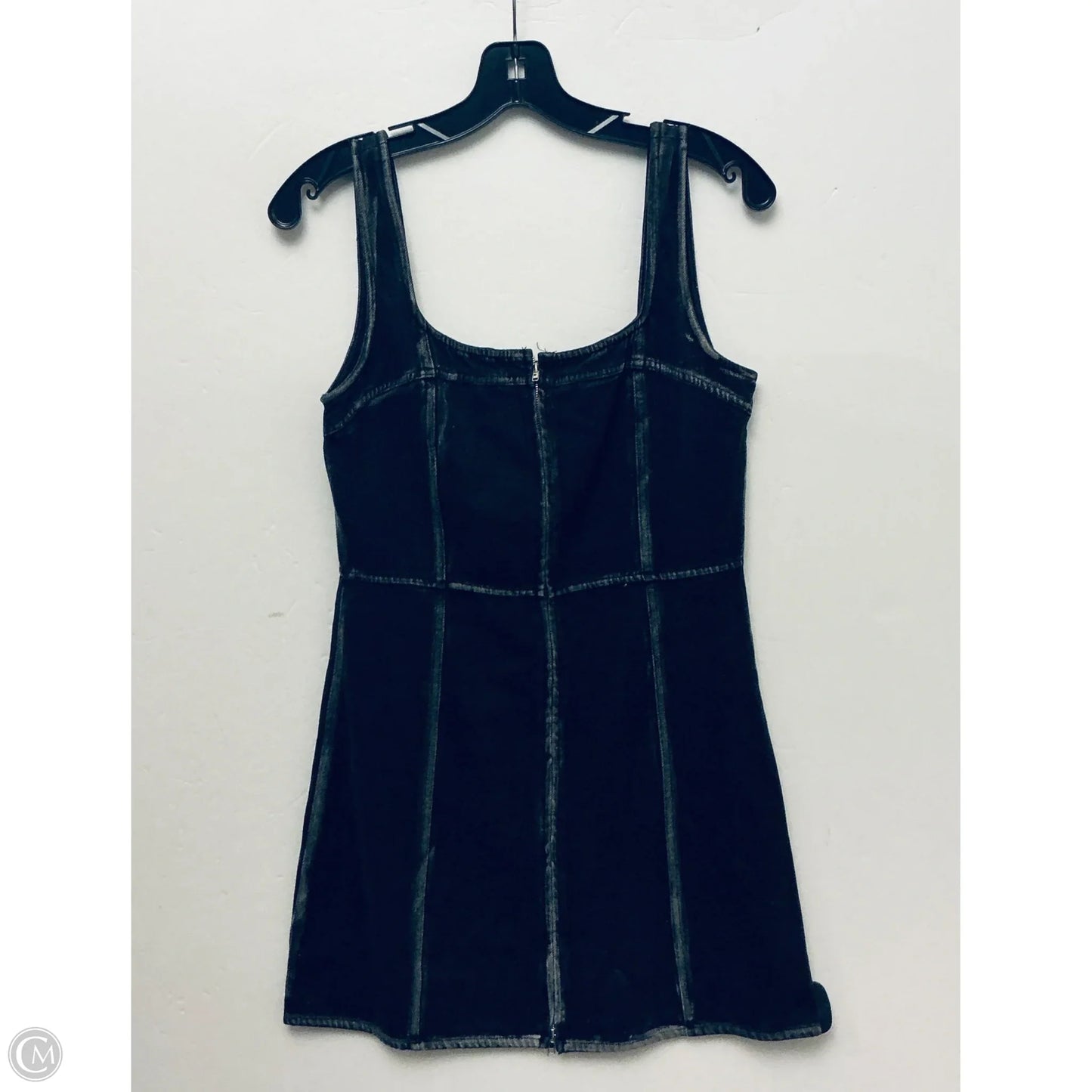 Dress Casual Short By Storia In Black Denim, Size: L