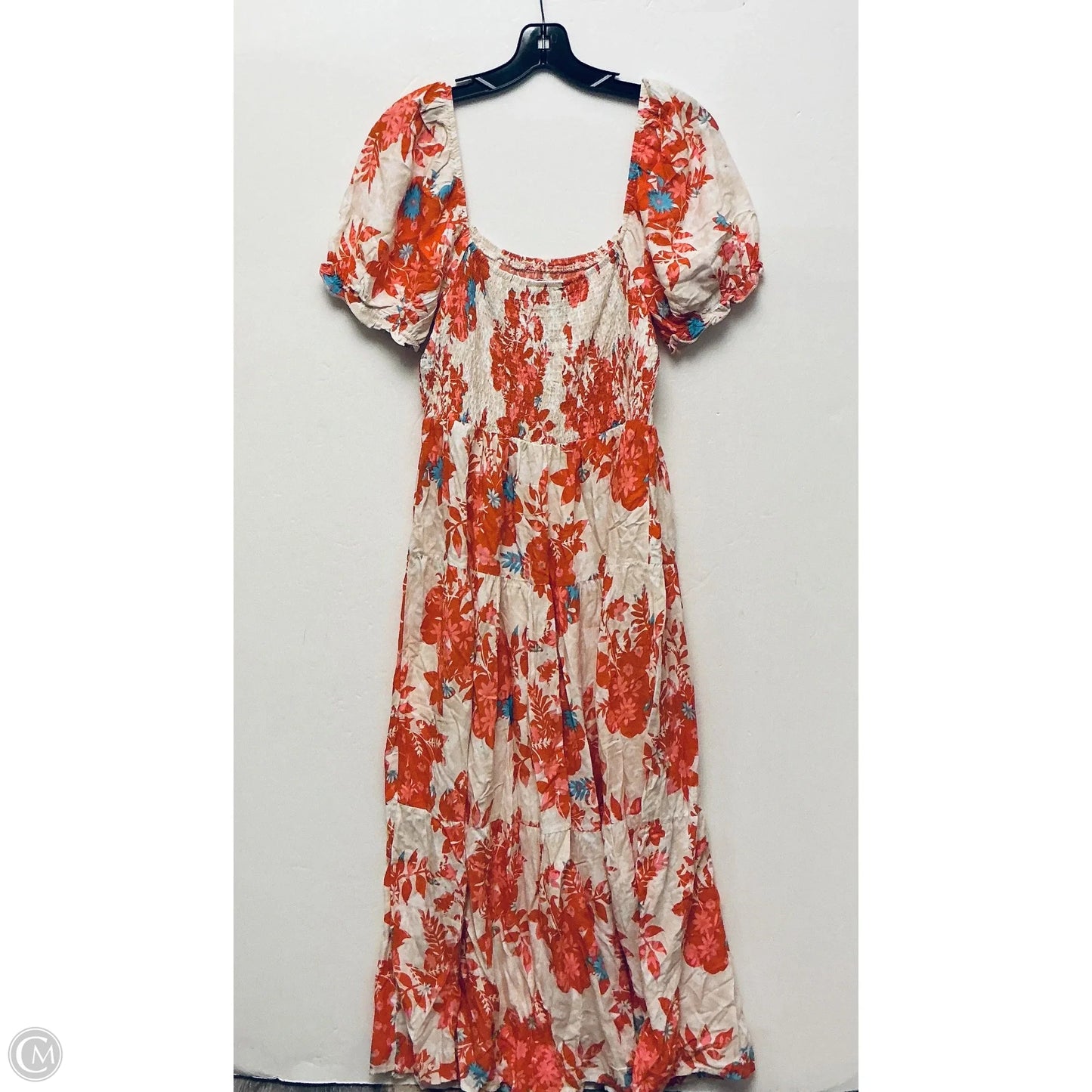 Dress Casual Midi By Zesica In Orange, Size: L