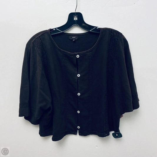 Top Short Sleeve By Aerie In Brown, Size: M