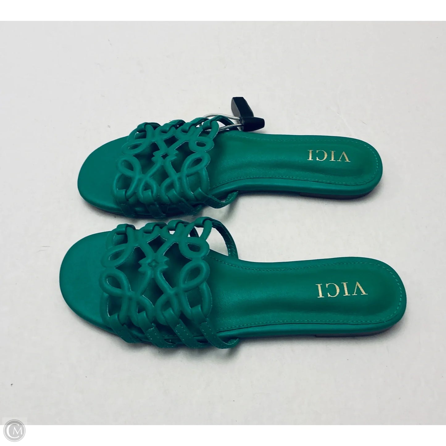 Sandals Flats By Vici In Green, Size: 7.5