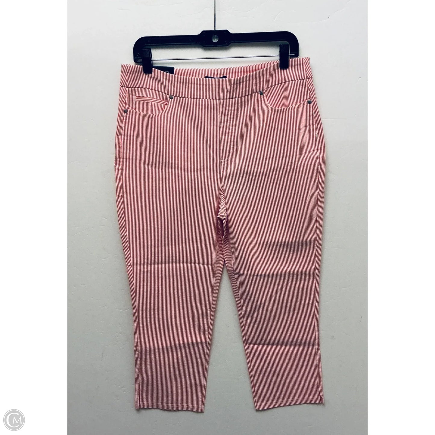 Capris By Mario Serrani In Striped Pattern, Size: L
