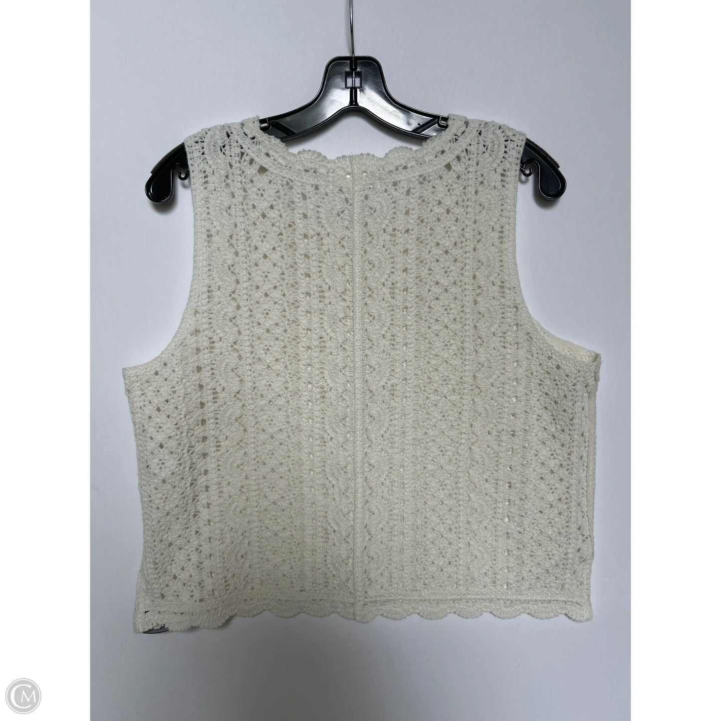 Top Sleeveless By Lc Lauren Conrad In Cream, Size: L