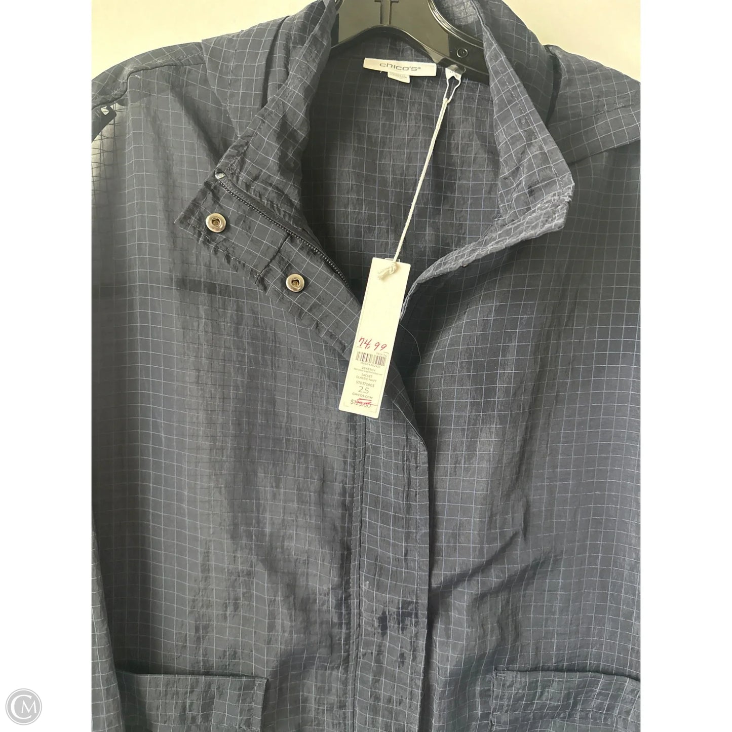 Jacket Other By Chicos In Navy, Size: L