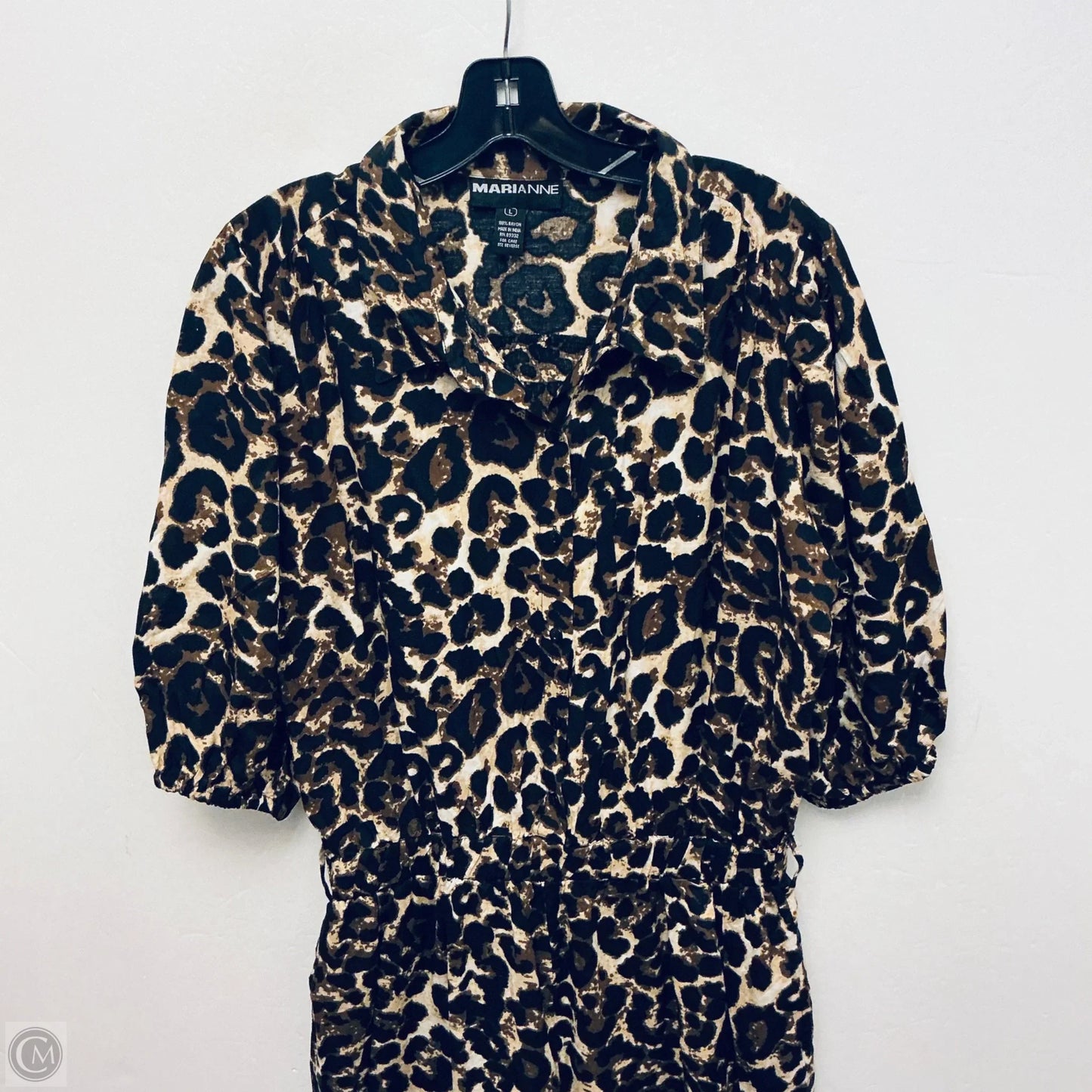Jumpsuit By Clothes Mentor In Animal Print, Size: L