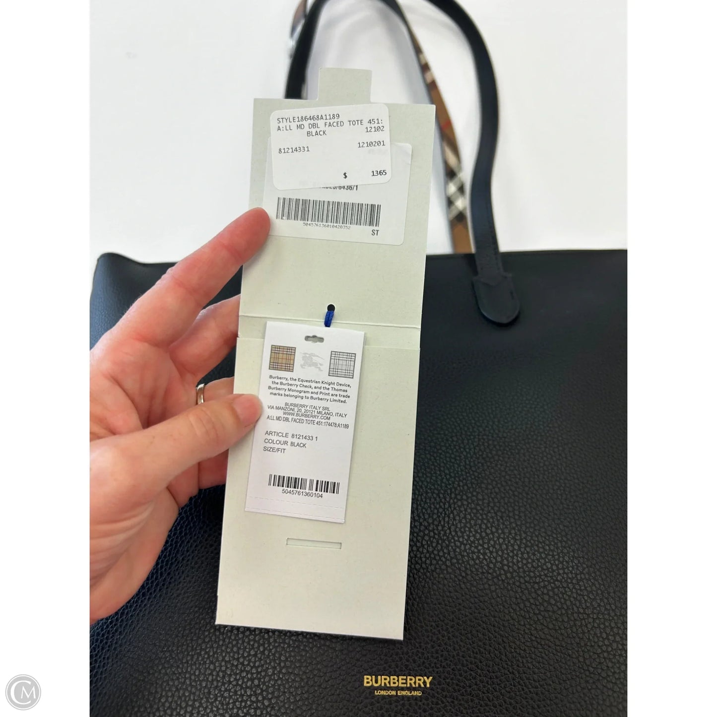 Handbag Luxury Designer By Burberry