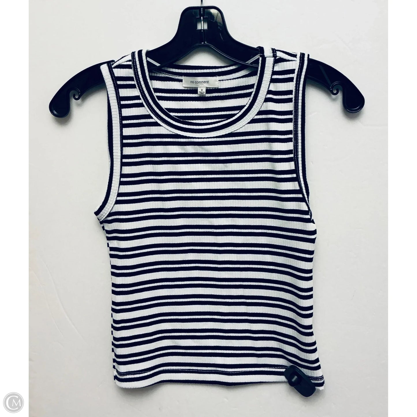 Tank Top By No Comment In Striped Pattern, Size: M