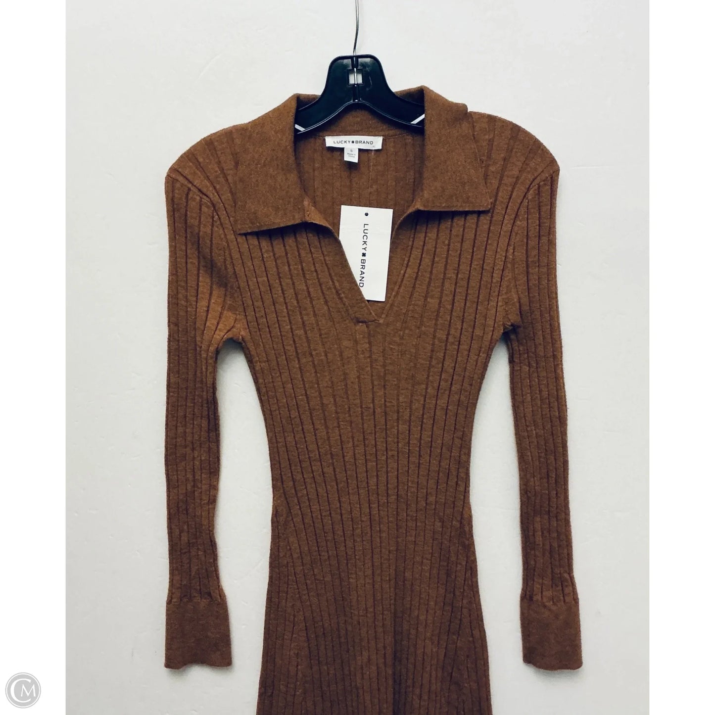 Dress Casual Maxi By Lucky Brand In Brown, Size: S