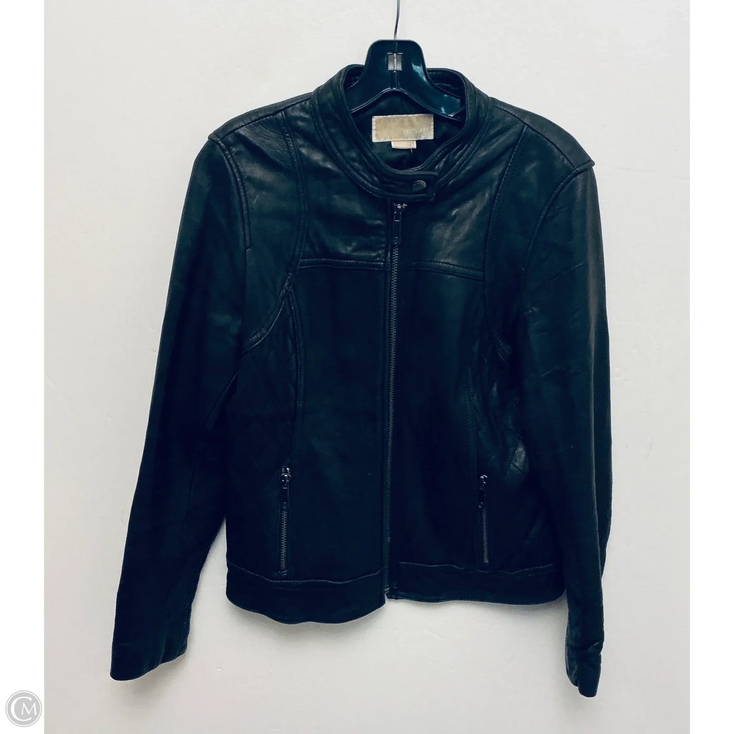 Jacket Designer By Michael Kors In Black, Size: M