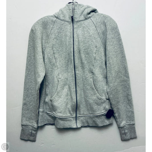 Athletic Jacket By Lululemon In Grey, Size: 8