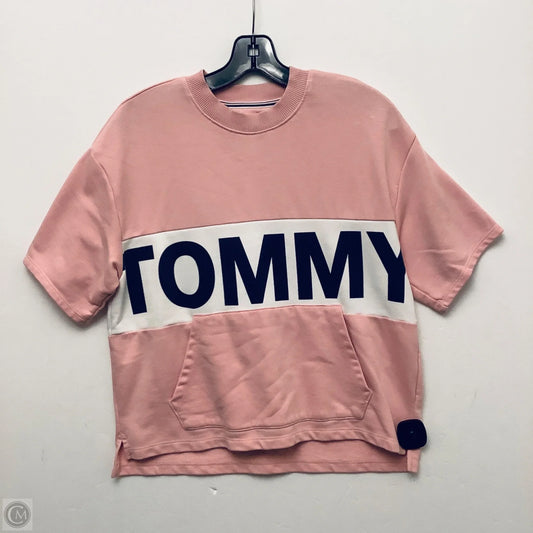 Top Short Sleeve By Tommy Hilfiger In Pink, Size: S