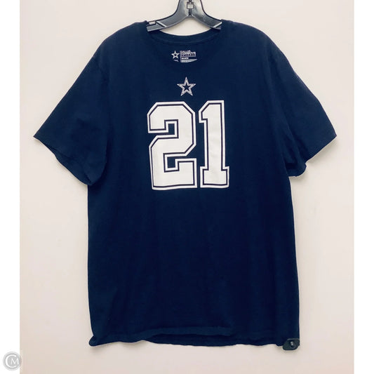 Top Short Sleeve Basic By Nfl In Navy, Size: 2x