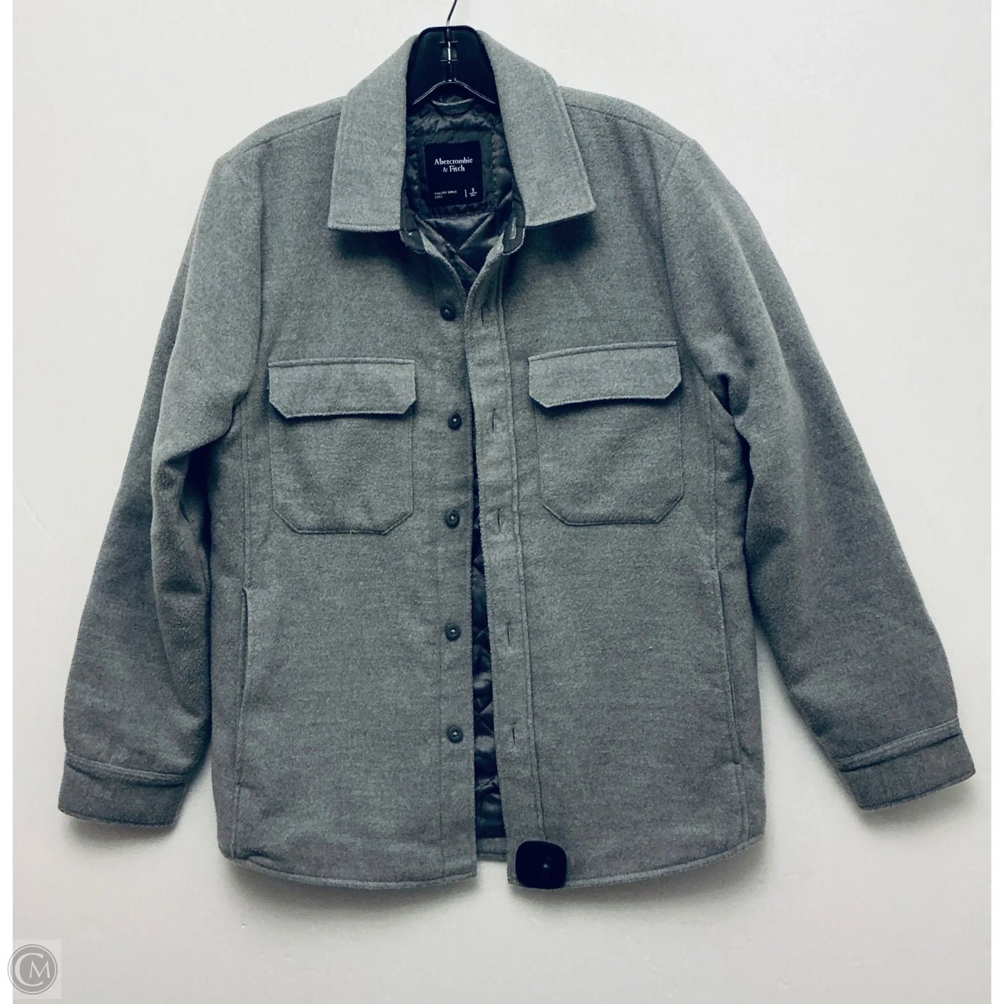 Coat Wool By Abercrombie And Fitch In Grey, Size: S