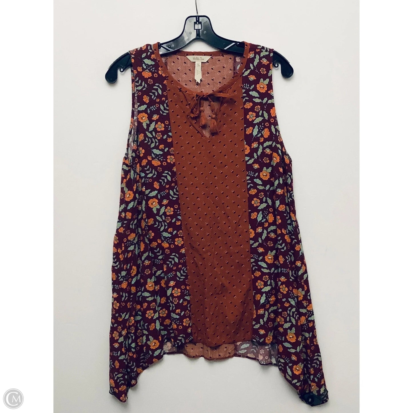 Top Sleeveless By Matilda Jane In Multi-colored, Size: M