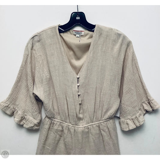 Romper By Andree By Unit In Tan, Size: S