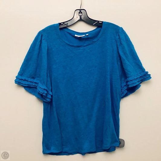 Top Short Sleeve By Chicos In Blue, Size: Xl