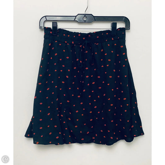 Skirt Mini & Short By Clothes Mentor In Black & Red, Size: M