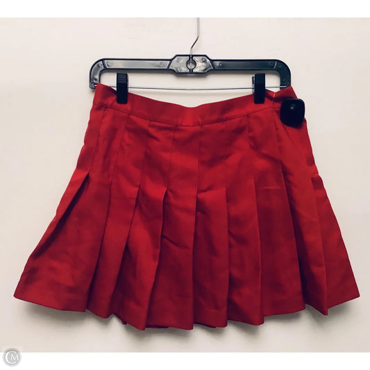 Skirt Mini & Short By American Apparel In Red, Size: M