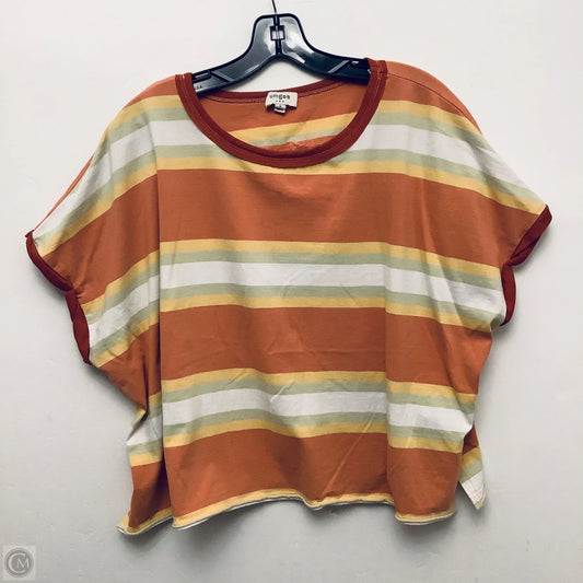 Top Short Sleeve By Umgee In Striped Pattern, Size: S