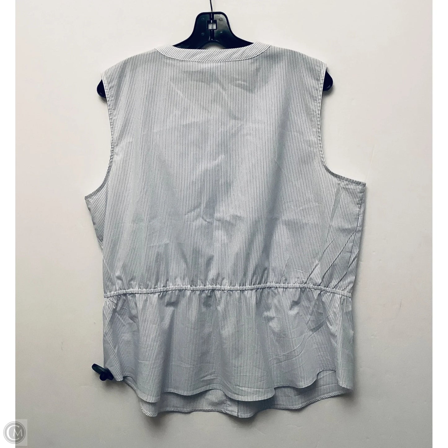 Top Sleeveless By Liz Claiborne In Striped Pattern, Size: Xl