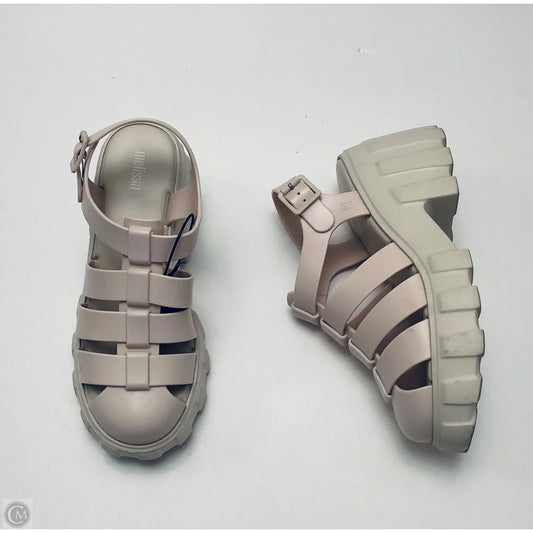 Shoes Heels Platform By Clothes Mentor In Cream, Size: 8