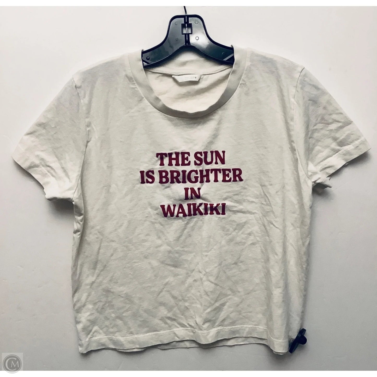 Top Short Sleeve By Zara In White, Size: 0
