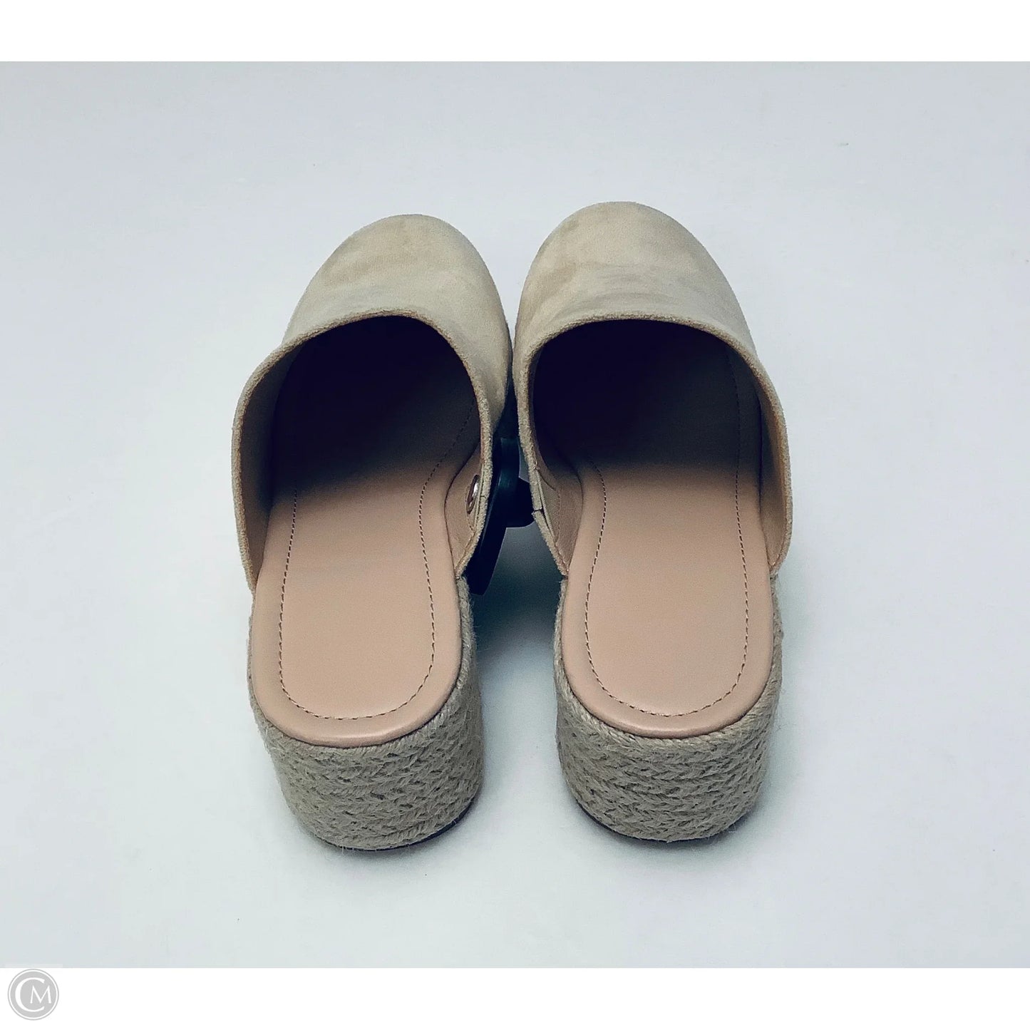 Shoes Heels Wedge By Clothes Mentor In Tan, Size: 8.5