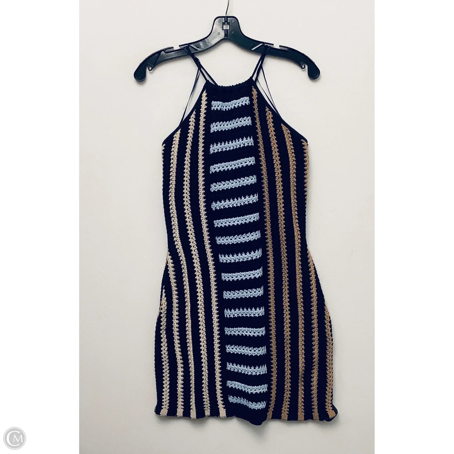 Dress Casual Short By Vestique In Striped Pattern, Size: L