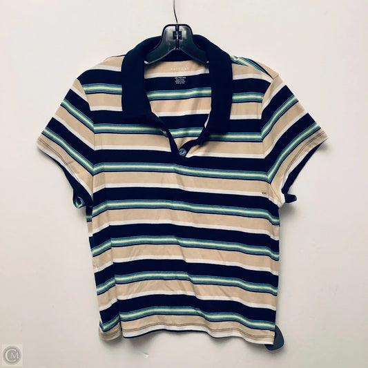 Top Short Sleeve By American Eagle In Striped Pattern, Size: Xxl