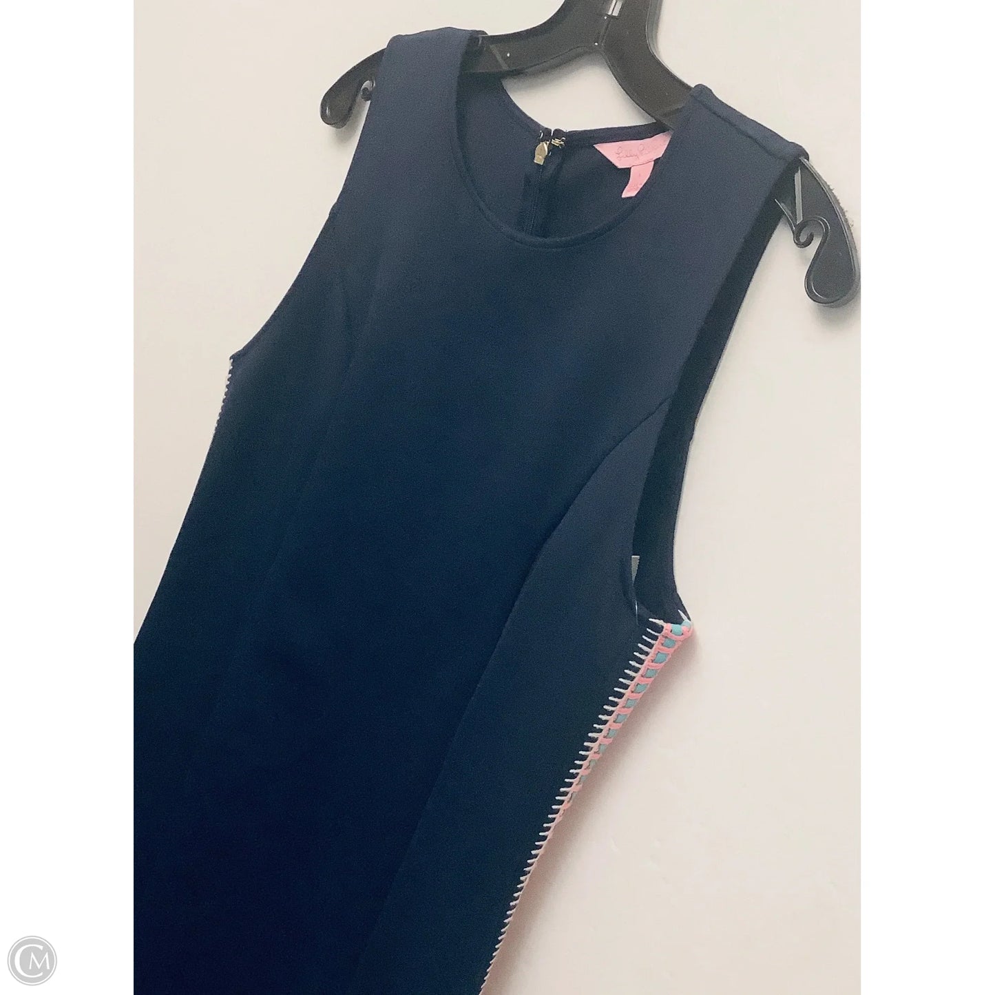 Dress Designer By Lilly Pulitzer In Navy, Size: L