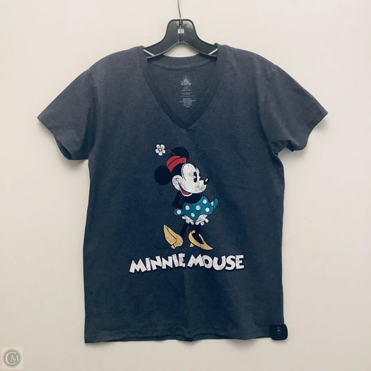 Top Short Sleeve Basic By Disney Store In Navy, Size: L